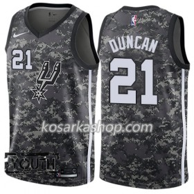 Dres San Antonio Spurs Tim Duncan 21 Nike City Edition Crna Swingman - Dječji